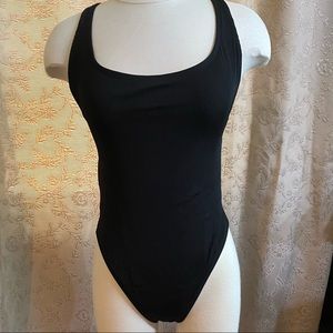 L Space one piece black Bathing suit